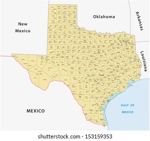 texas county map