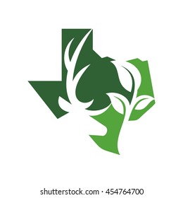 texas deer logo vector.
