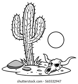 Texas Desert Illustration