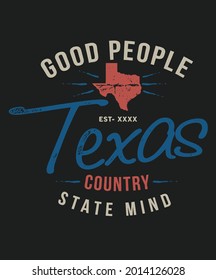 Texas design concept for clothing apparel