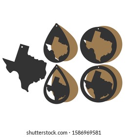 Texas Earrings - Earring templates