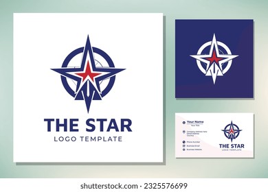 Texas Five 5 Pointed Pentagram logo design