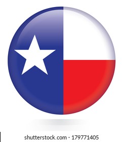 Texas flag button