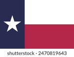 Texas flag. Button flag icon. Standard color. Round button icon. The circle icon. Computer illustration. Digital illustration. Vector illustration.