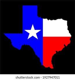 Texas flag independence day vector