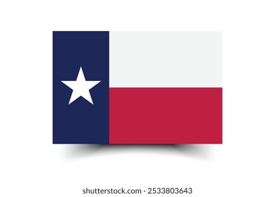 Texas flag official colors and proportion digital vector illustration