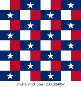 texas flag, seamless pattern. vector illustration