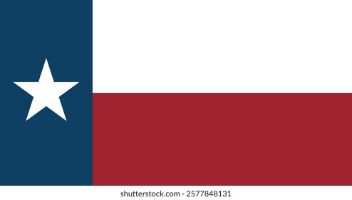 Texas (1839–1879) Flag Vector Illustration Premium Quality