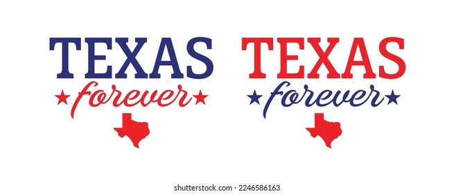 Texas forever with state map star patriot theme background for advertisement banner,brochure,website landingpage, notebook cover,sourverni vector eps.