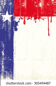 Texas fresh painting poster .A texas flag with fresh painting and a grunge texture for your publicity