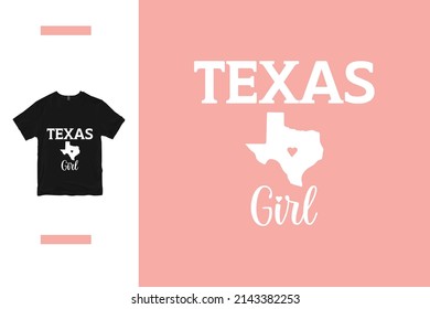 Texas girl t shirt design