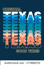 texas good vibes,t-shirt design fashion vector