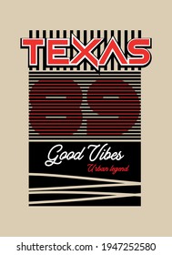 texas good vibes,t-shirt design fashion vector