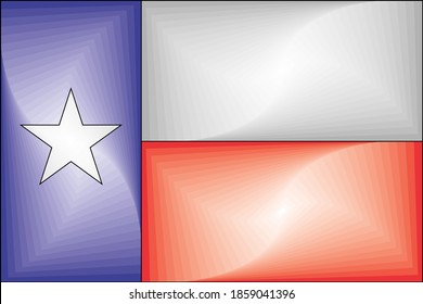 Texas Gradient Flag - Illustration, 
Three dimensional flag of Texas