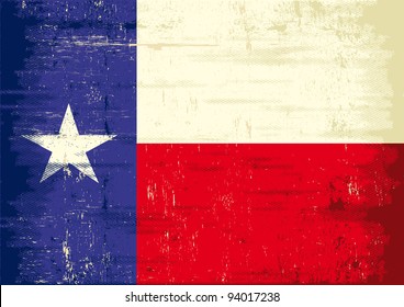 Texas grunge flag. The flag of Texas with a texture for you. Enjoy !