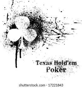 Texas Hold'em Poker grunge