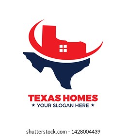 Texas home logo template vector illustration