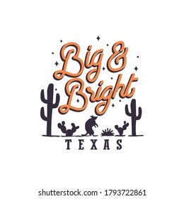 Texas Houston Dallas Fort Worth Map Longhorn Big And Bright State T Shirts Template Design