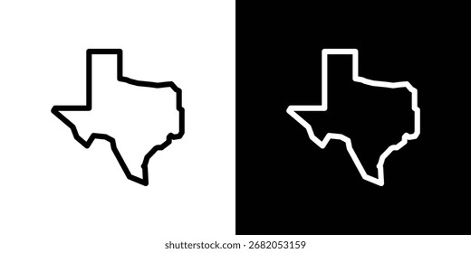 Elementos de diseño de iconos de Texas. iconos para App o Web
