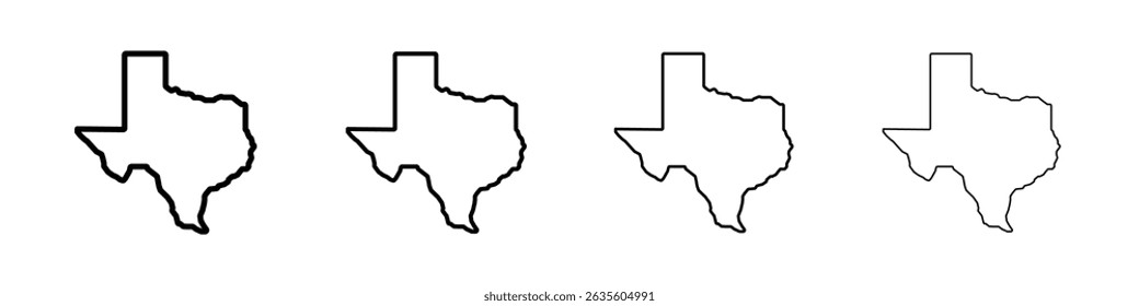 Texas icon Flat illustration sign