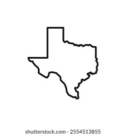 Texas icon Isolated flat vector in outline