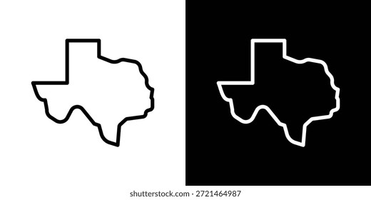 Texas icon logo concept in strokes