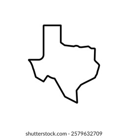 Texas icon logo sign set vector outline