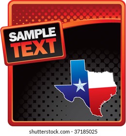 texas icon on classy modern style grunge template