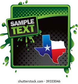 texas icon on classy modern style grunge template