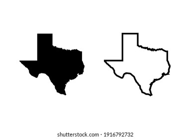 Texas icon set. texas sign symbol