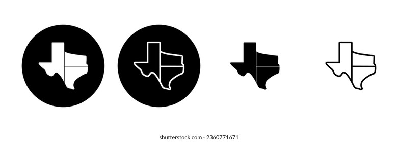 Texas icon set. texas sign symbol