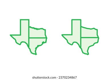 Texas icon set. texas sign symbol