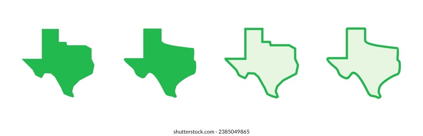 Texas icon set. texas sign symbol