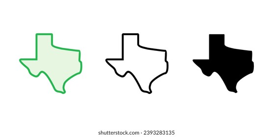 Texas icon set. texas sign symbol