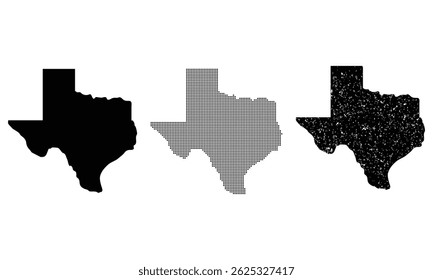 Texas icon set. texas sign symbol Vector template illustration