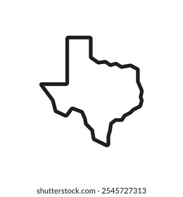 Texas Symbol Einfache dünne Umrisse