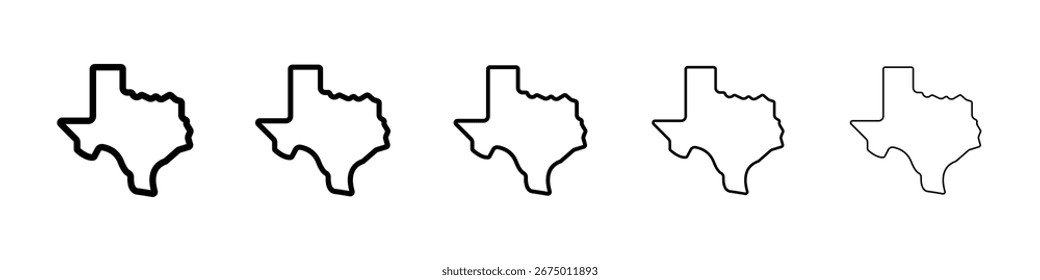 Ilustración de Arte vectorial de icono de Texas
