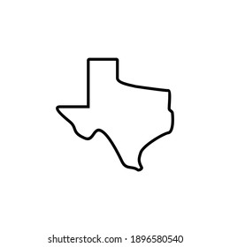 Texas Icon Vector. Texas Sign Symbol