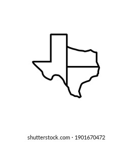 Texas icon vector. texas sign symbol