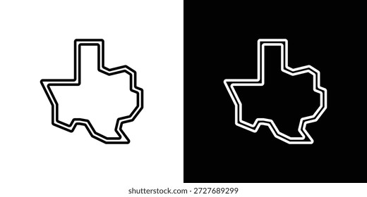 Ícones do Texas vetor.Editável traçado.sinal de estilo linear
