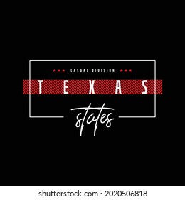 TEXAS, illustration typography. perfect for t shirt design