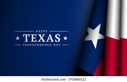 Texas Independence Day Background. Banner, Poster, Greeting Card. Vector Illustration.