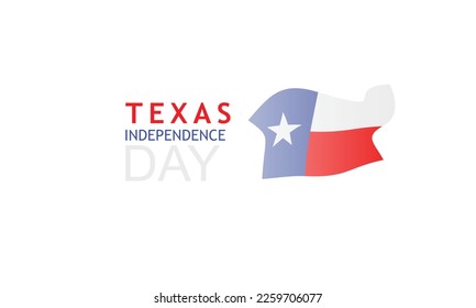 Texas Independence Day Background. Banner, Poster, Vector Illustration.
