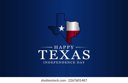 Texas Independence Day Background. Banner, Poster, Greeting Card. Vector Illustration.