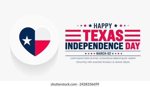 Texas Independence Day background with Texas flag. Texas Independence Day Freedom holiday in United States and celebrated annually in March.