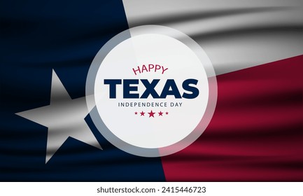 Texas Independence Day Background vector illustration