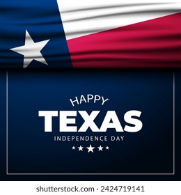 Texas Independence Day Background vector illustration