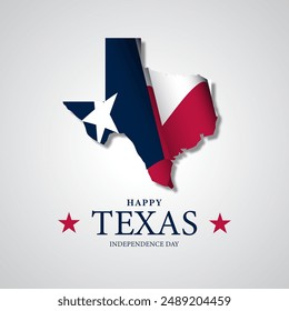 Texas Independence Day Background vector illustration