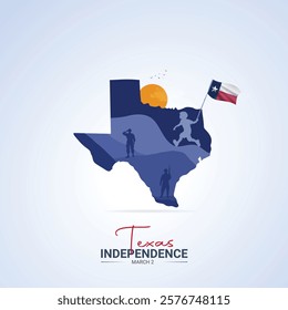 Texas Independence Day, Texas Independence Day creative design for social media post