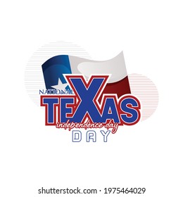 Texas Independence Day. Freedom holiday celebration in Unites States,, A star flag banner background